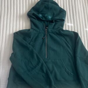 Lululemon Athletica scuba half zip hoodie Jasper green size M/L